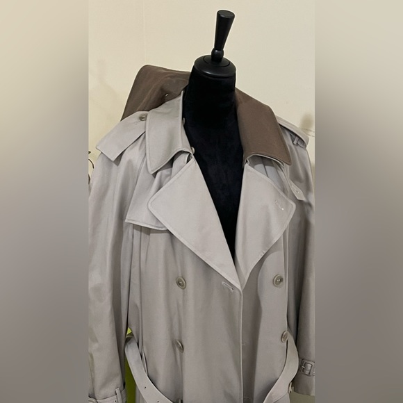 Men dressed overcoat removal lining removable felt collar with belt - Picture 5 of 6